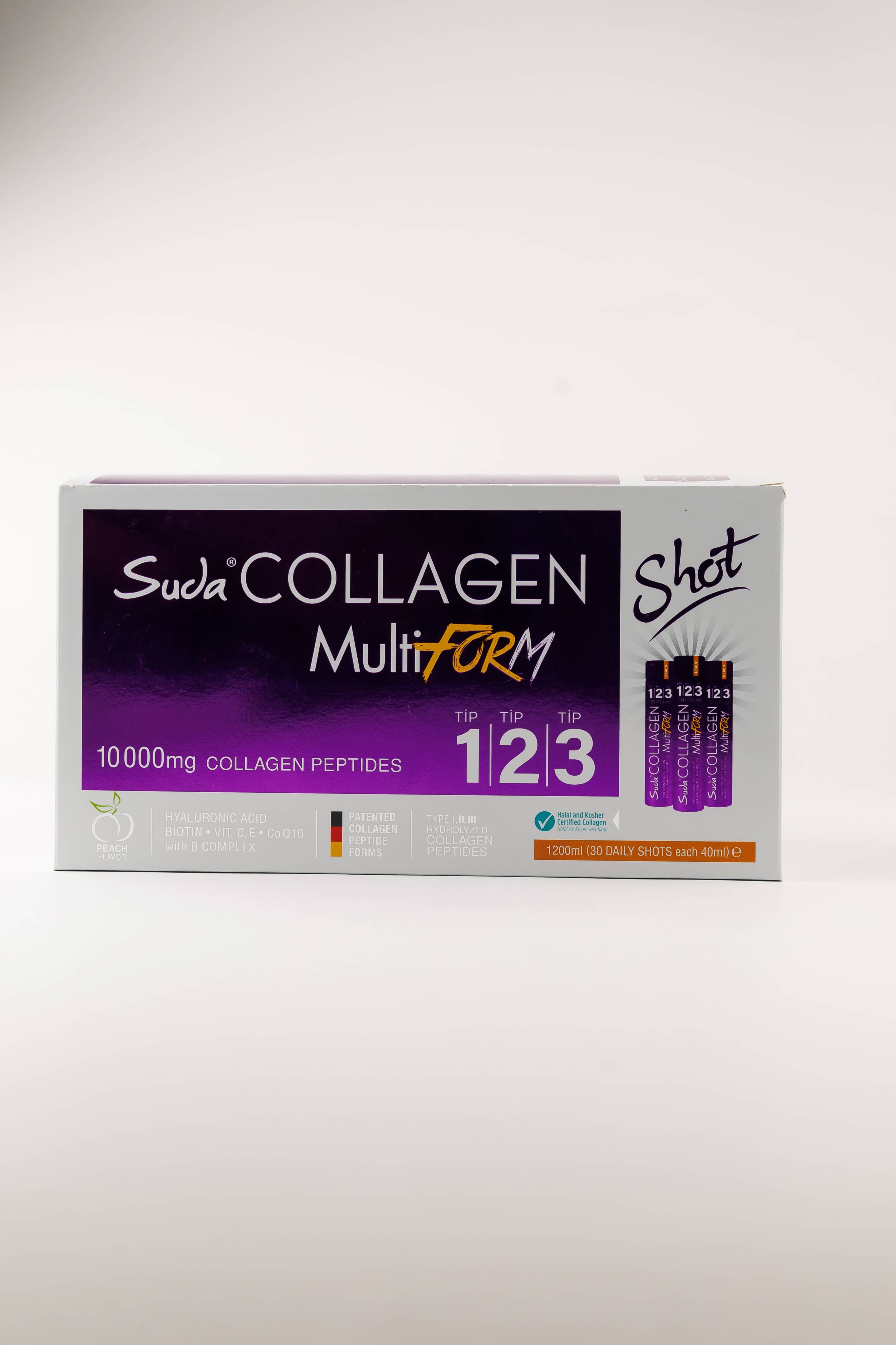Suda Collagen Seftali aromali, 40mlx30 Shot = 1200 ml 7