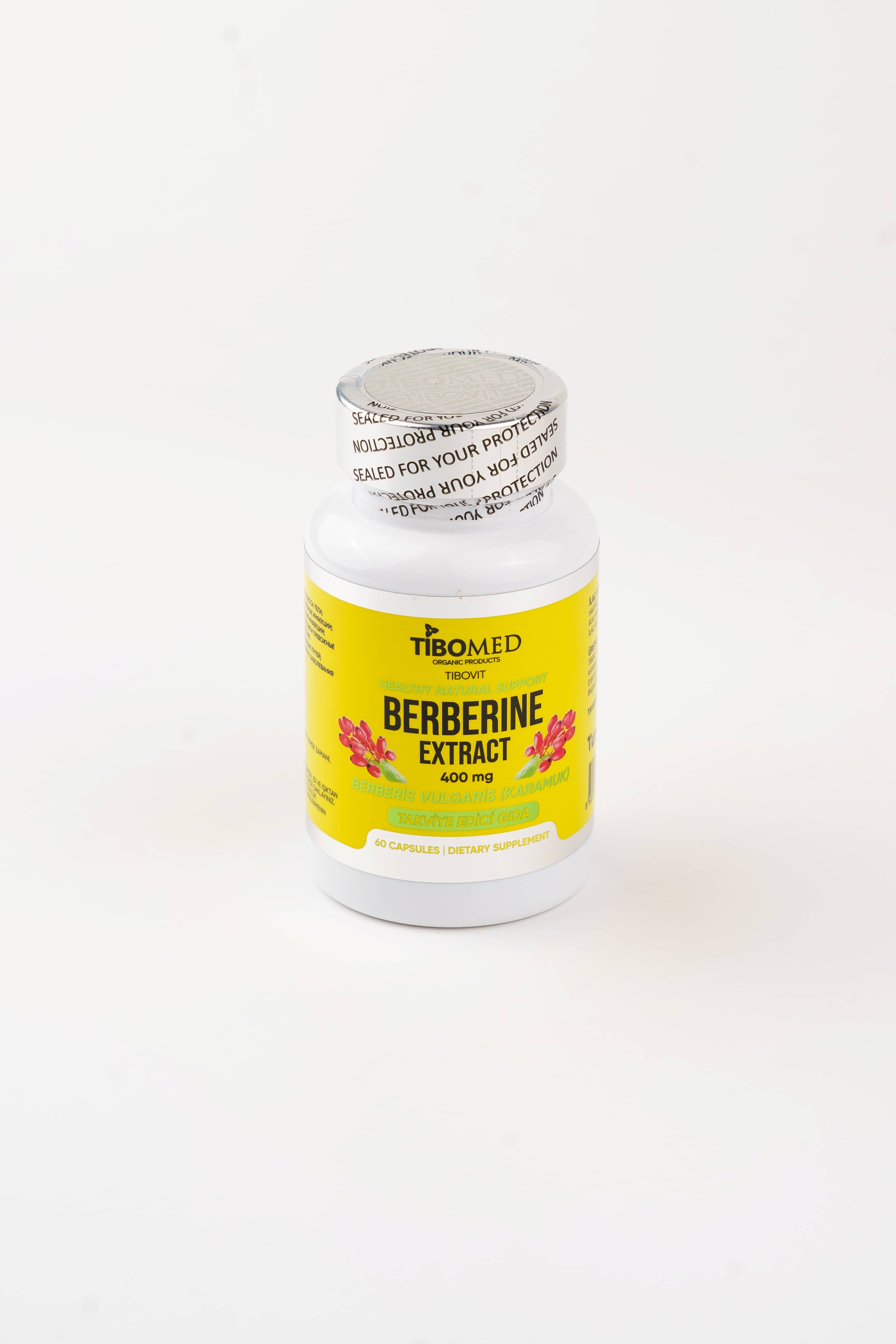 TIBOMED Berberine Extract, 400mg, 60 capsuls 1