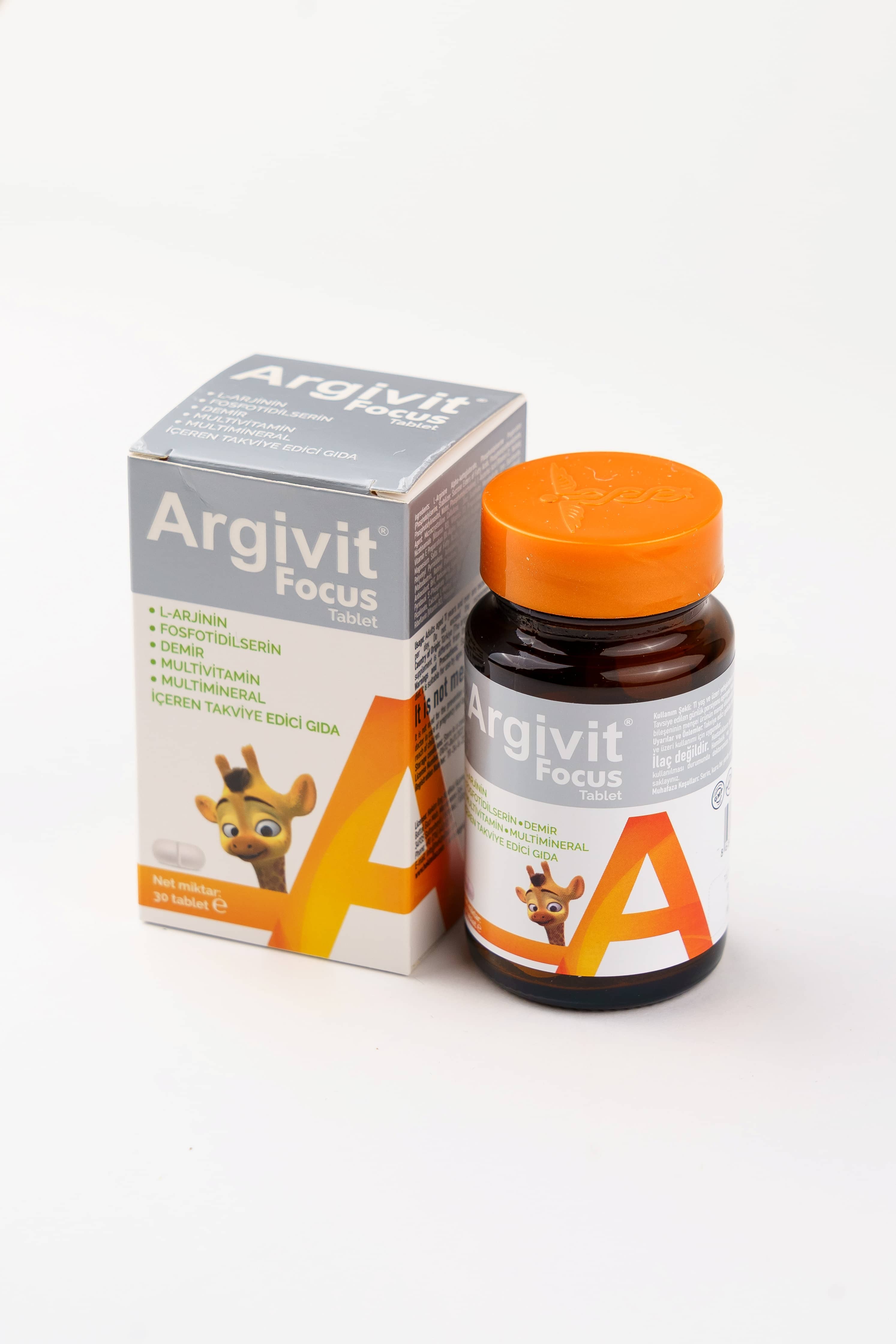 Argivit Focus Fosfotidselin L-Arginin Multivitamin, 30 tablet 1