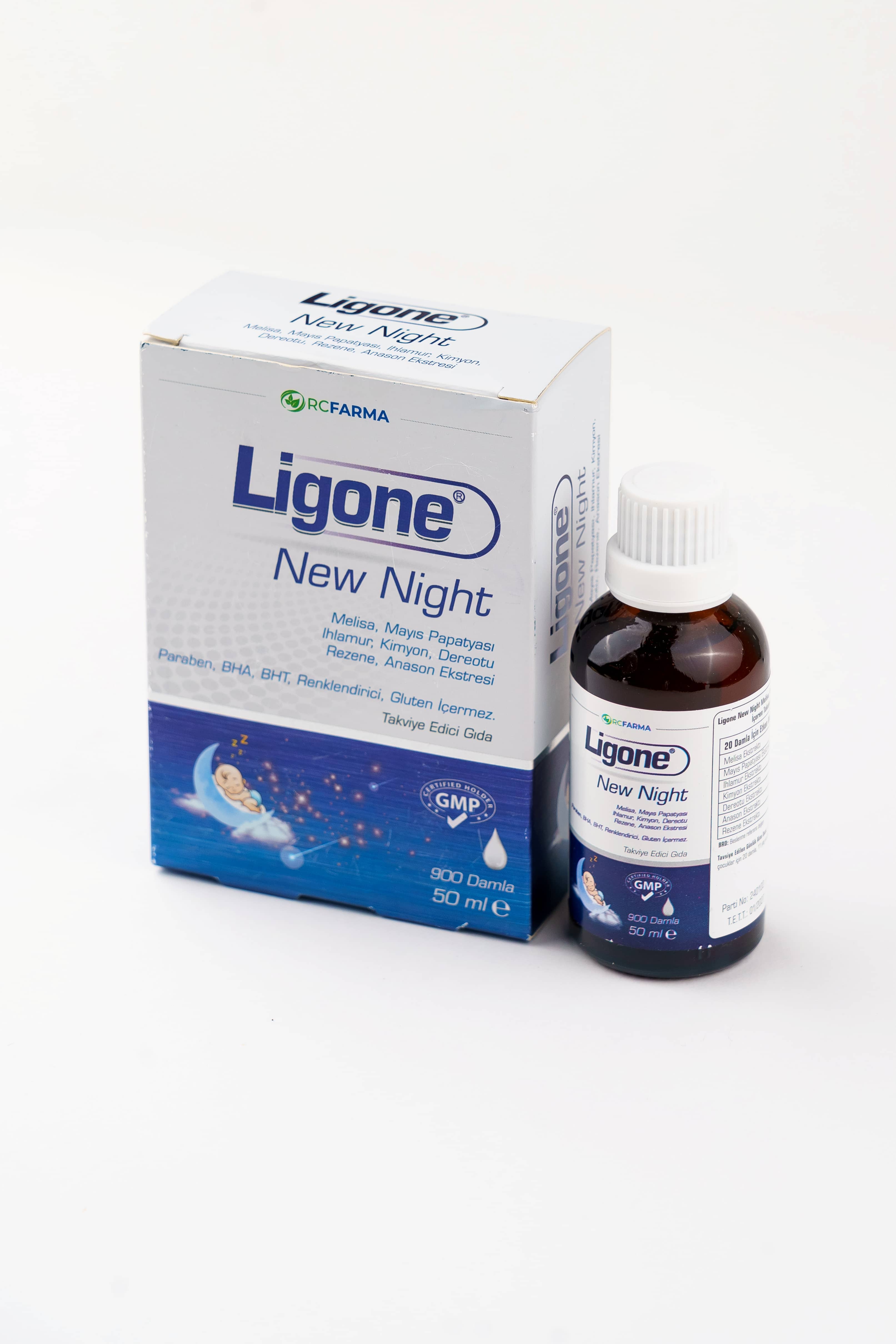 RCFARMA Ligone New Night 900 tomchi, 50ml 1