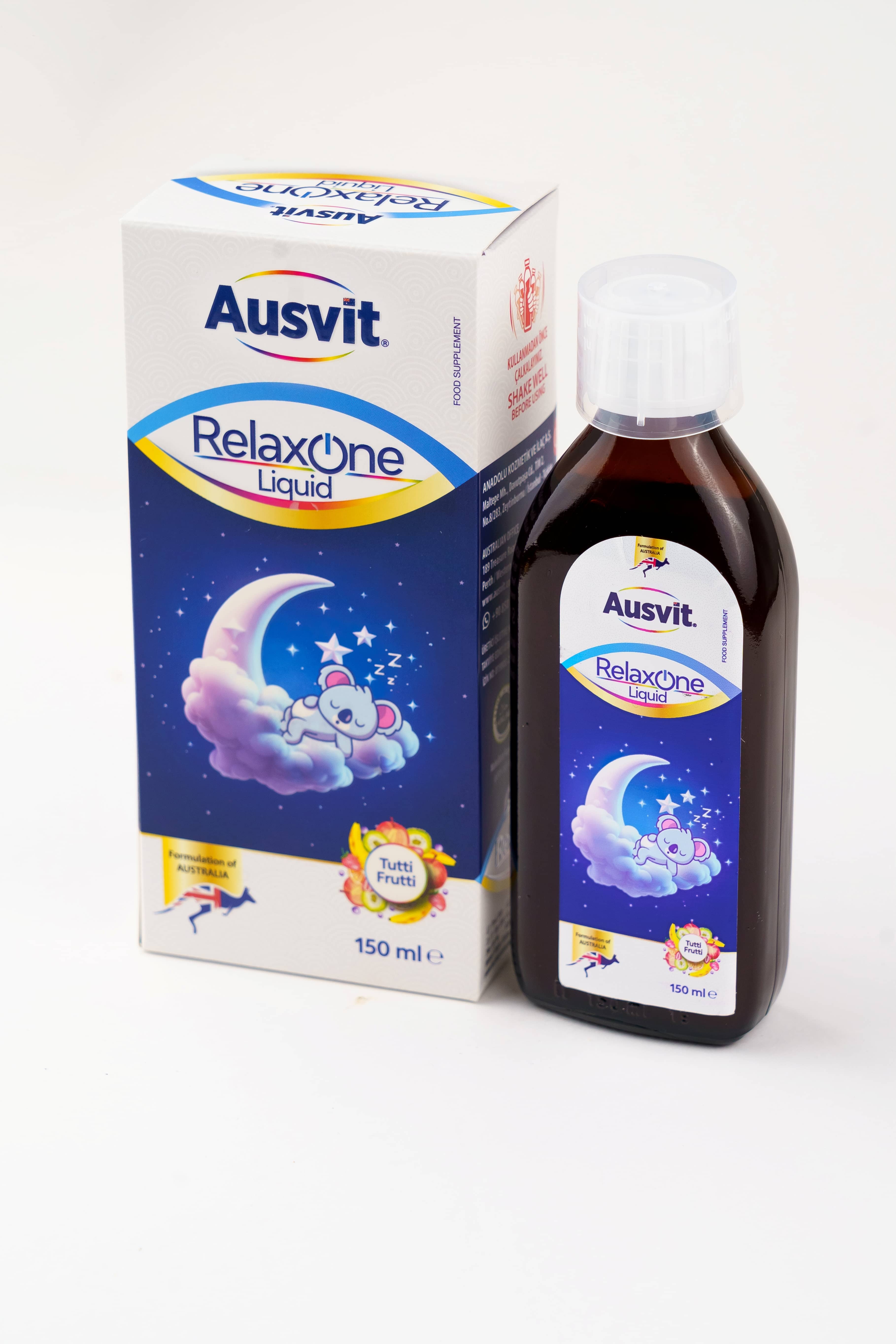 AUSVİT RELAXONE SLEEP & STRESS SUPPORT LİQUİD 150 ML 1