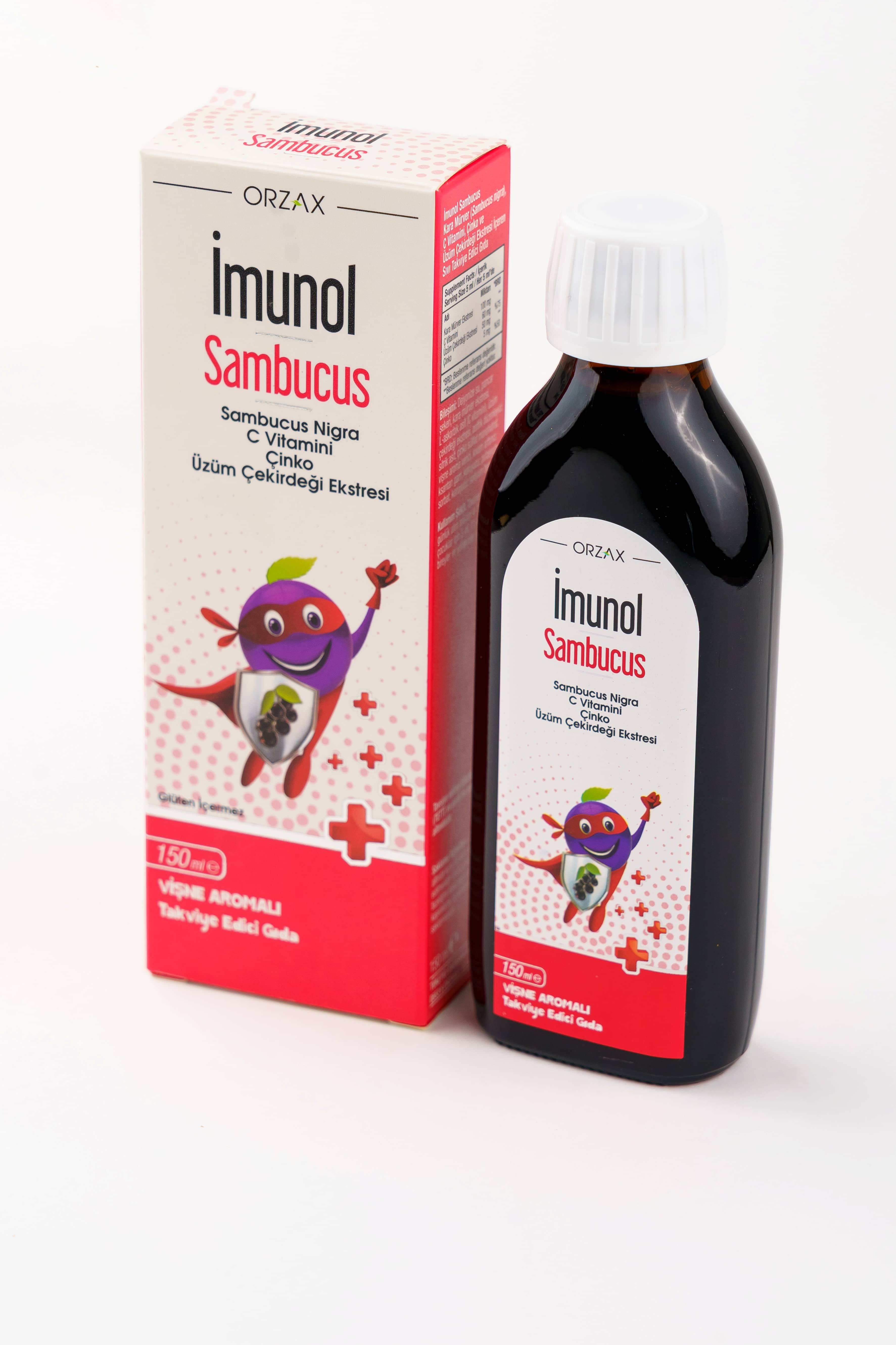 Orzax Imunol Surup SAMBUCUZ, 150 ml 1