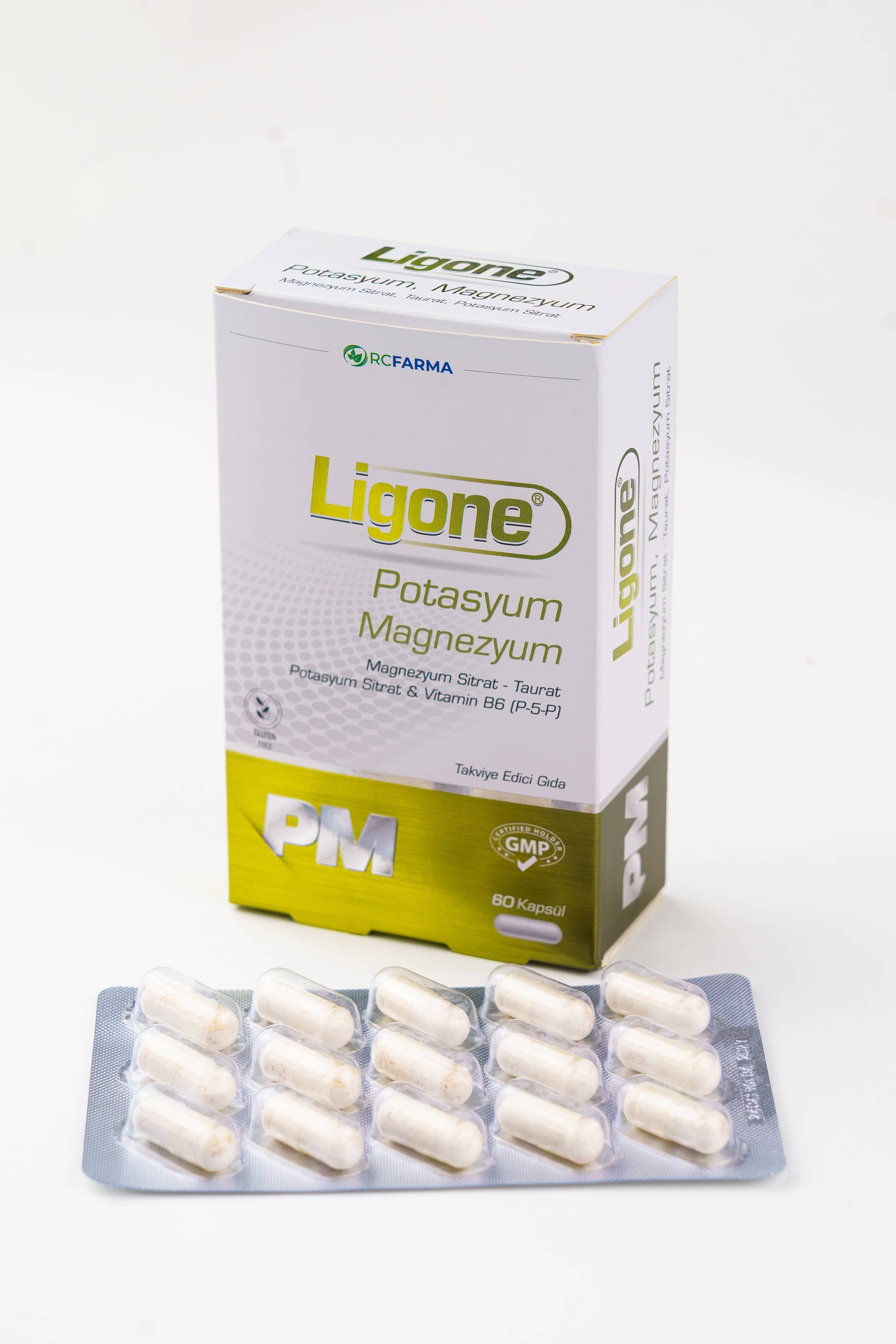 RCFARMA Ligone Potasyum, Magnesium 60 kapsul 1