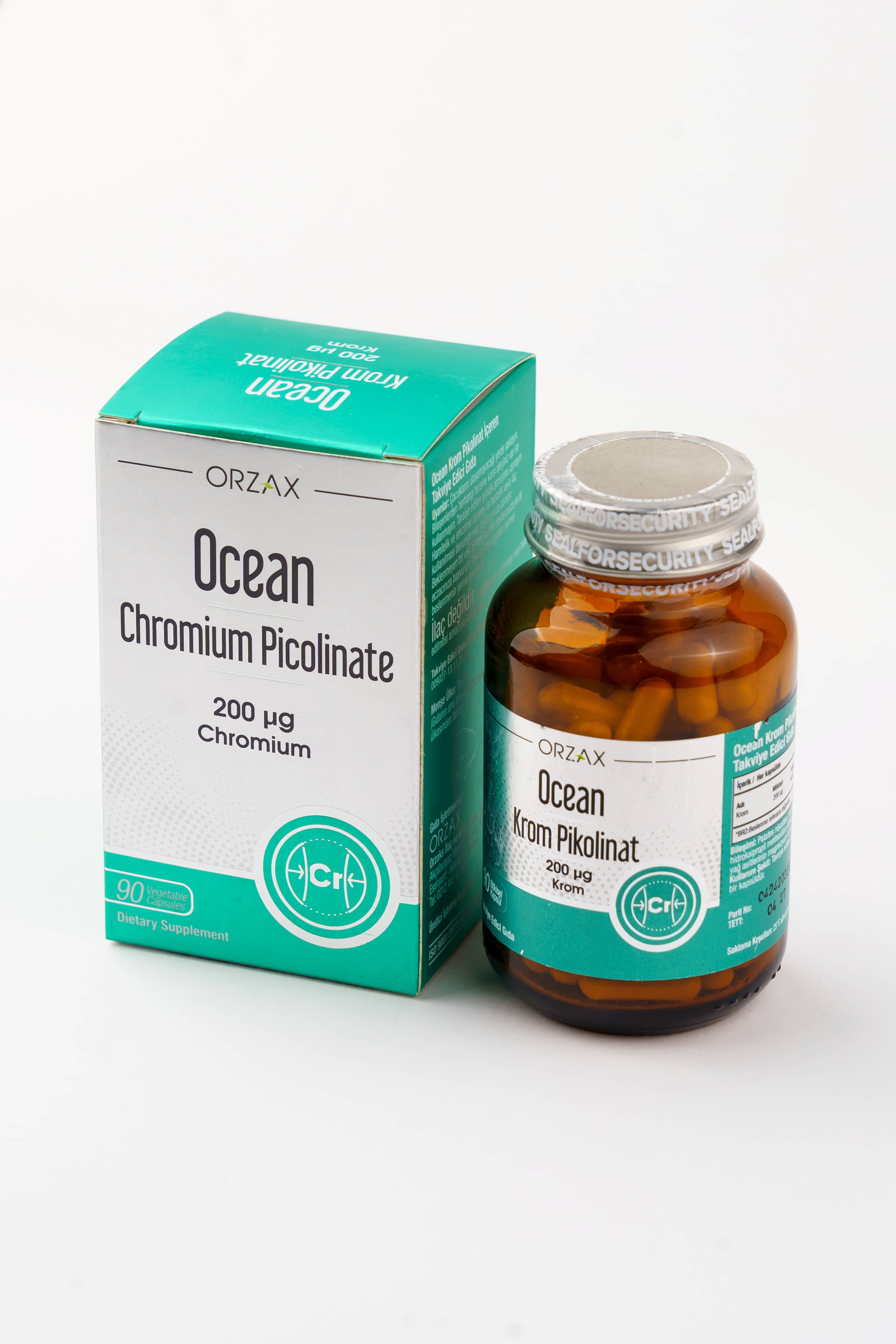 Orzax Krom Pikolinat 200 Mcg, 90 Kapsül 1