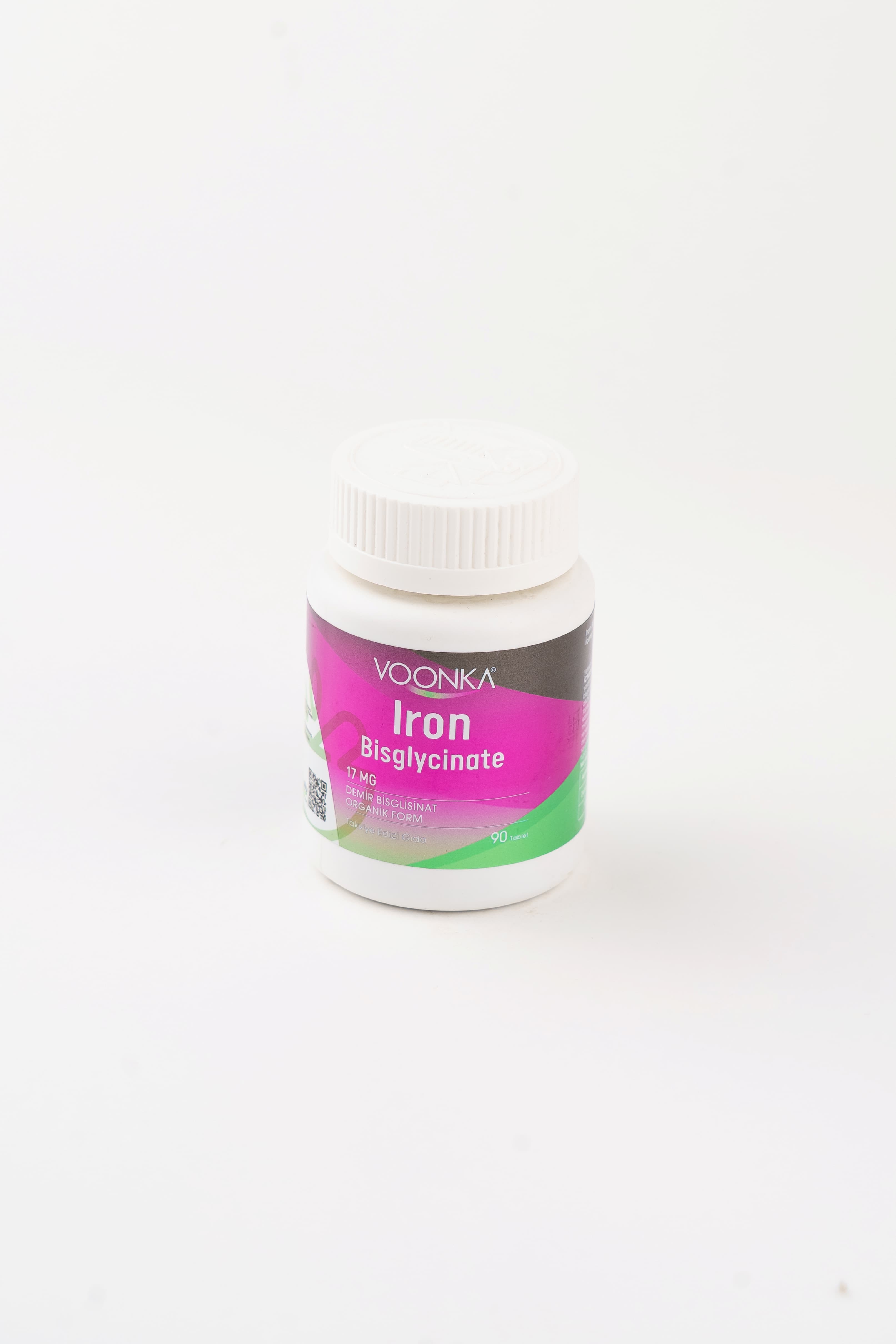 Voonka Iron Bisglycinate 17mg, 90