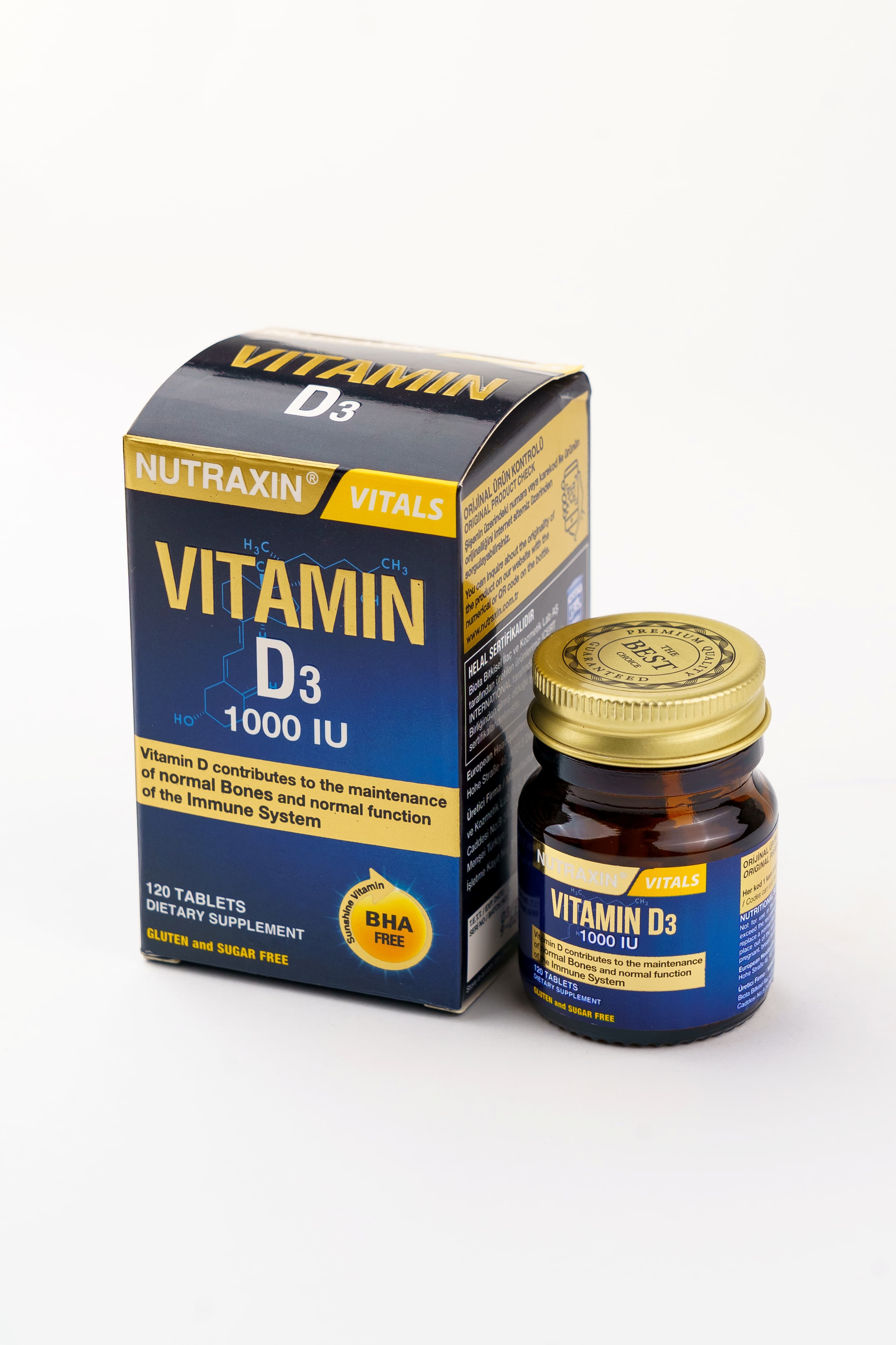Nutraxin D3 1000IU, 120 tablet