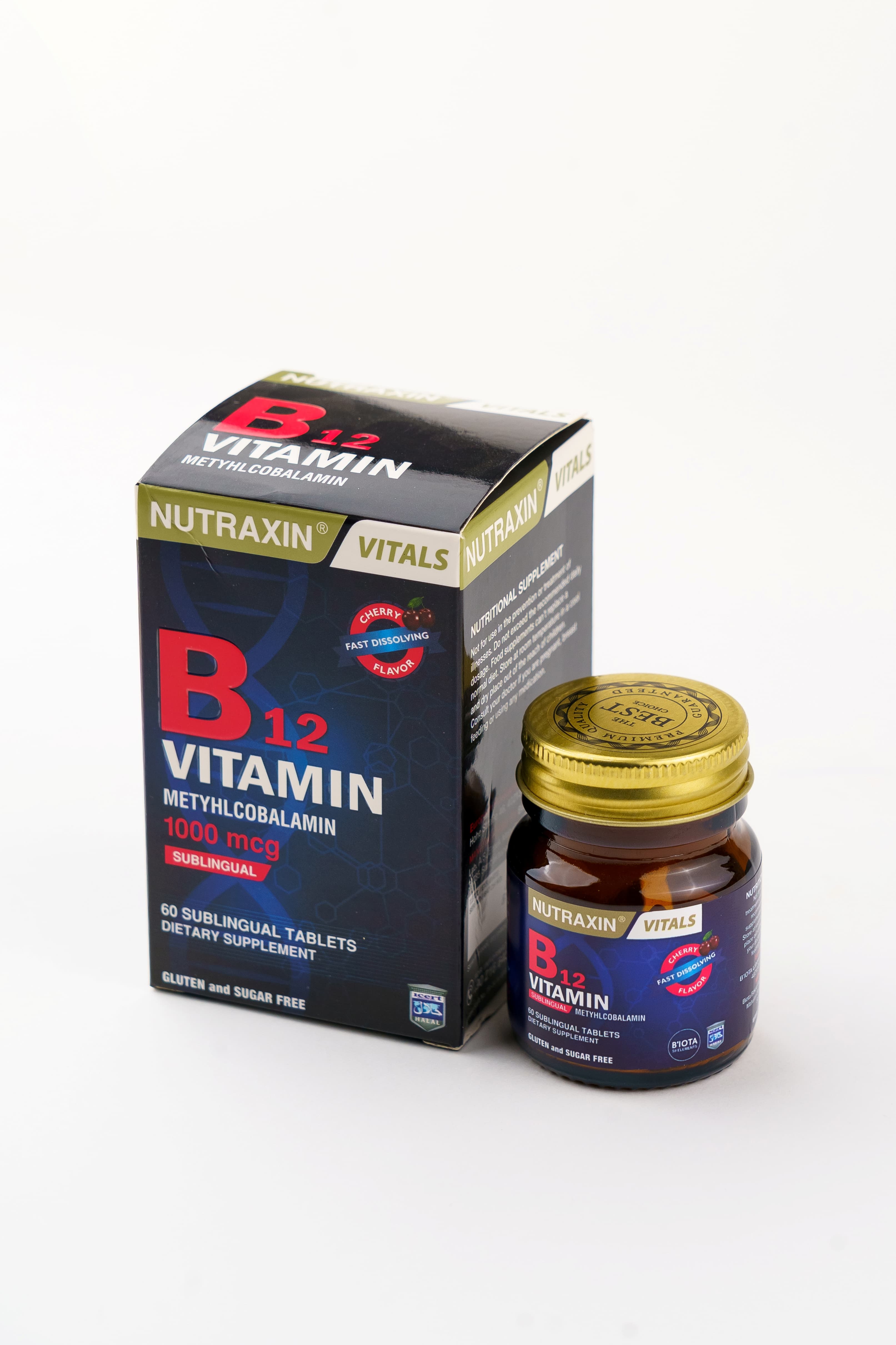 Nutraxin B12 Vitamini (1000 Mcg), 60 Dil Altı Tableti